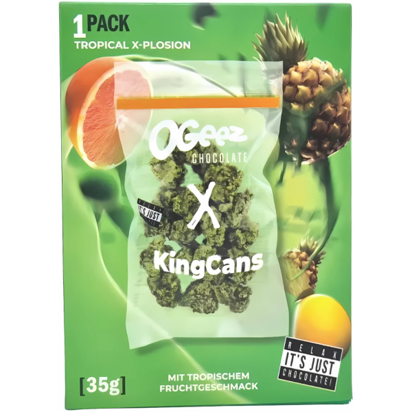 Ogeez Chocolate - X KingCans Tropical X-Plosion Schokolade 35g